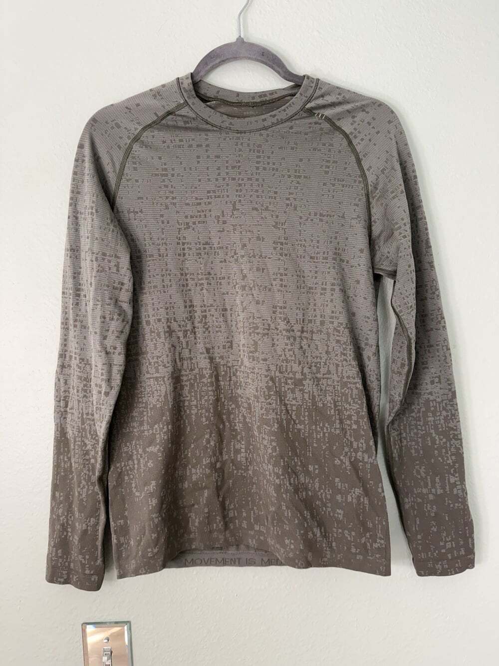 Lululemon Men’s Swiftly Long Sleeve Top - XS Camo Olive Green